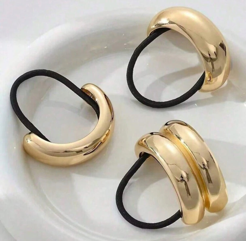 Golden Hair Ties